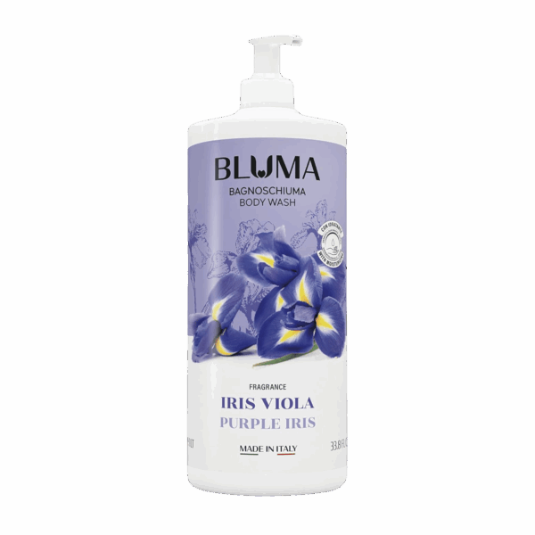 BLUMA-BODY WASH-1.2l-IT-W-IRIS VIOLA (PUMP)