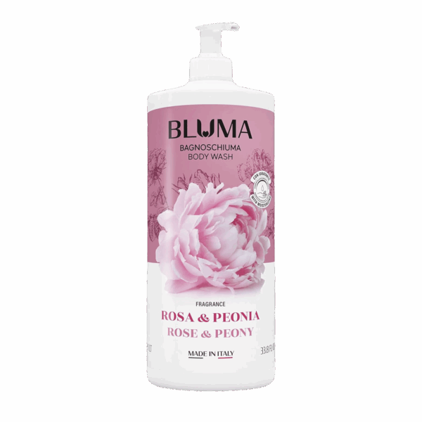BLUMA-BODY WASH-1.2l-IT-W-ROSA & PEONIA (PUMP)