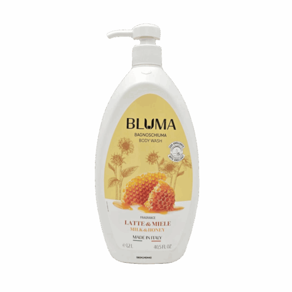 BLUMA-BODY WASH-1l-IT-W-LATTE & MIELE (PUMP)