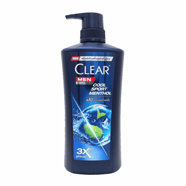 CLEAR-SHAMPOO-600ml-TH-M-COOL SPORT MENTHOL 3X (PUMP)