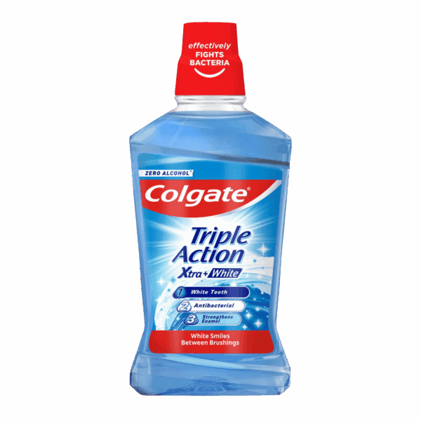 COLGATE-MOUTH WASH-500ml-PL-M/W-TRIPLE ACTION XTRA + WHITE