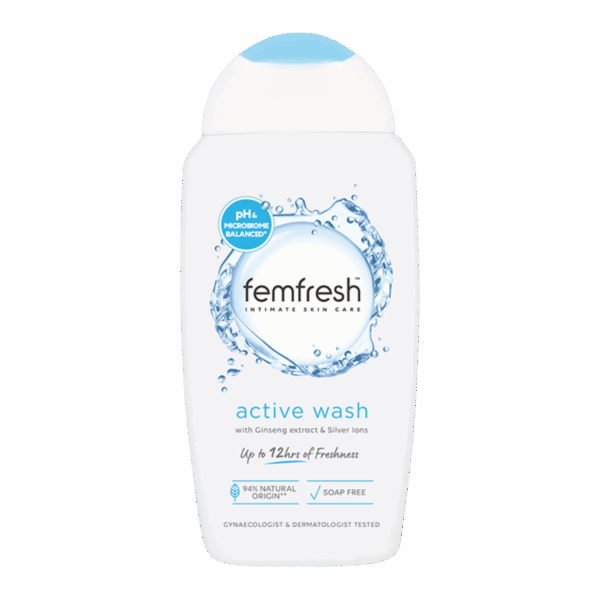 FEMFRESH-FEMININE WASH-250ml-GB-W-ACTIVE WASH