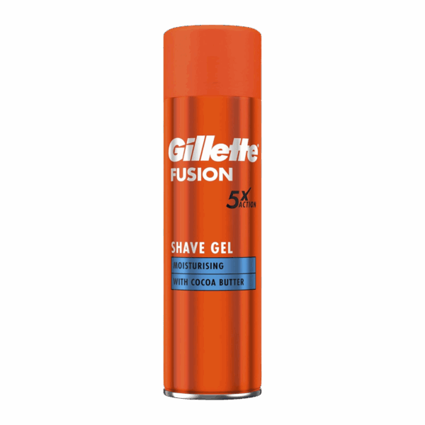 GILLETTE-SHAVING GEL-200ml-GB-M-FUSION 5X ACTION MOISTURISING