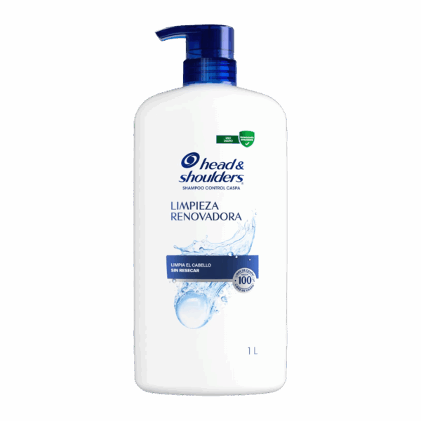 H & S-SHAMPOO-1l-MX-W-LIMPIEZA RENOVADORA (PUMP)