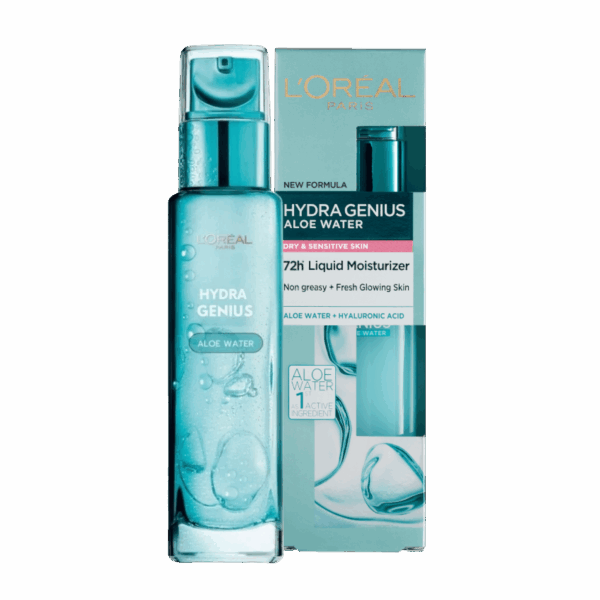 LOREAL-CREAM-70ml-DE-W-HYDRA GENIUS ALOE WATER DRY & SENSITIVE SKIN (Copy)