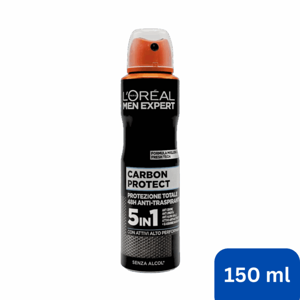LOREAL-DEO SPRAY-150ml-FR-M-CARBON PROTECT 5 IN 1