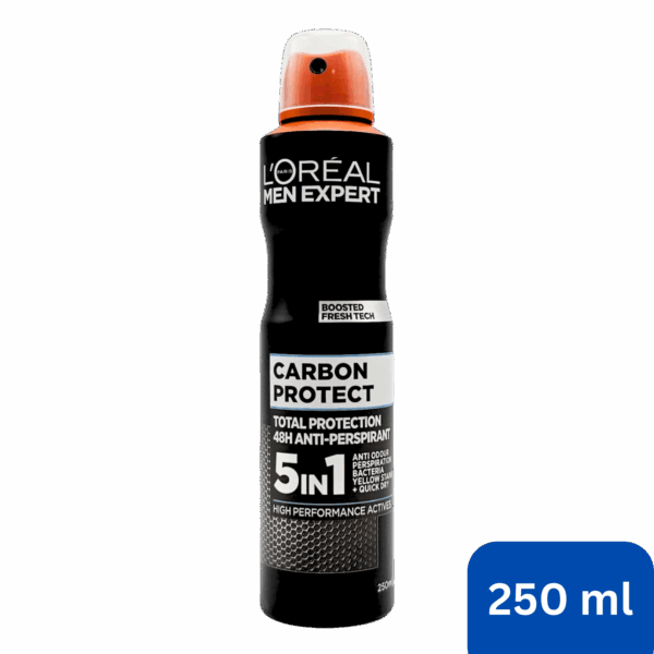 LOREAL-DEO SPRAY-250ml-FR-M-CARBON PROTECT 5 IN 1