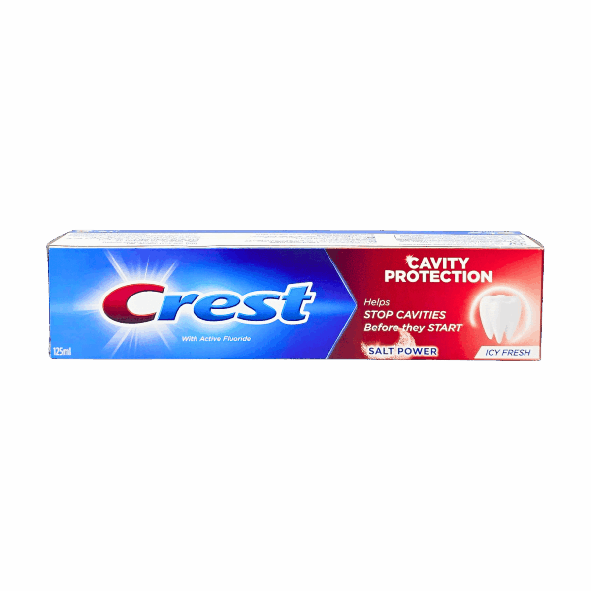 CREST-TOOTHPASTE-125ml-DE-M/W-SALT POWER ICY FRESH (NEW) - Image 1