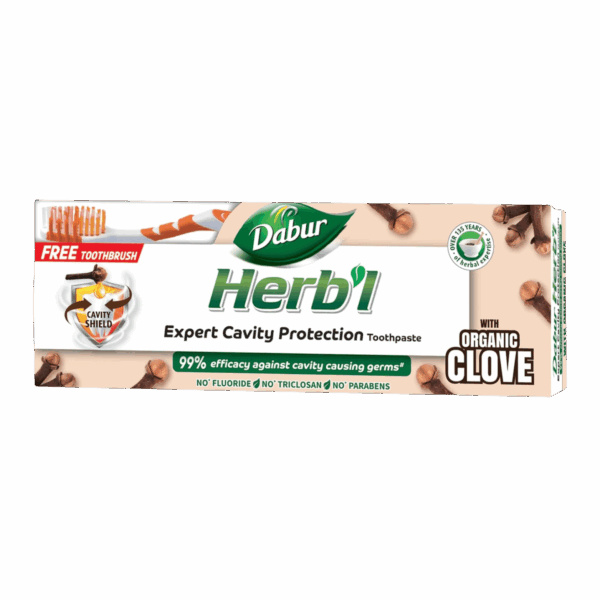 DABUR-TOOTHPASTE-150G-AE-M/W-ORGANIC CLOVE  W/TOOTHBRUSH