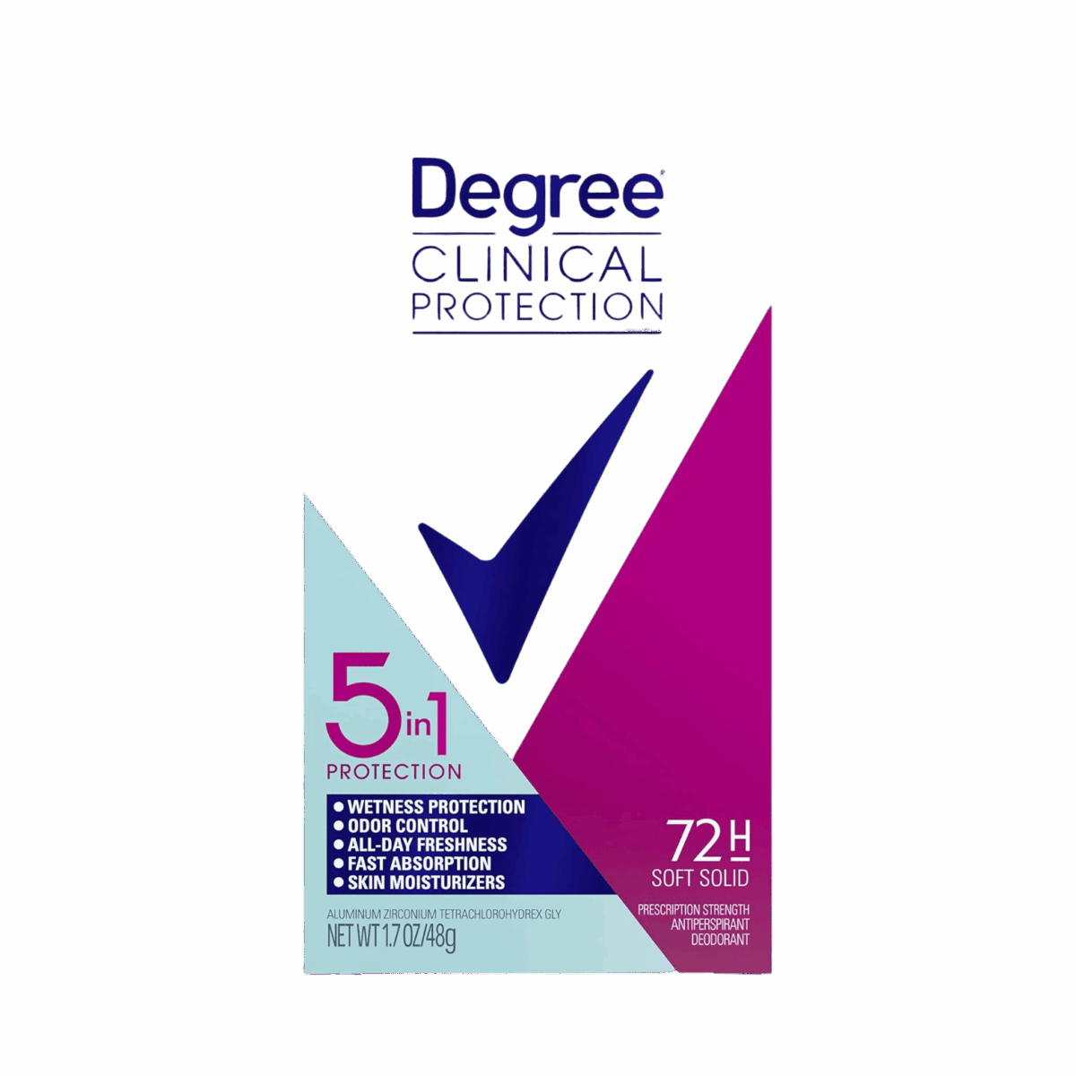 DEGREE-DEO STICK-48g-CA-W-CLINICAL PROTECTION 5 IN 1 PROTECTION - Image 2
