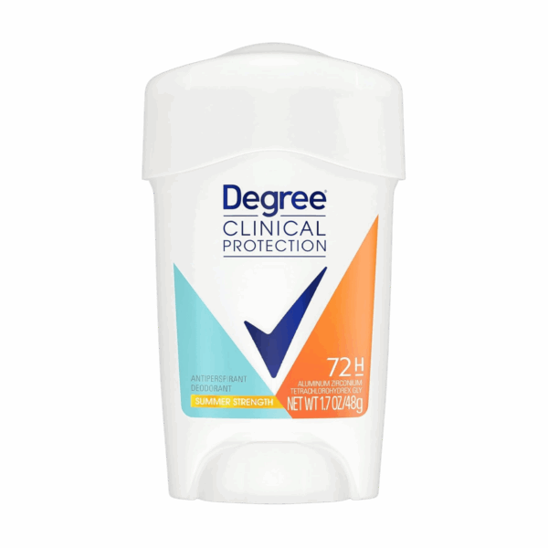 DEGREE-DEO STICK-48g-CA-W-CLINICAL PROTECTION SUMMER STRENGTH