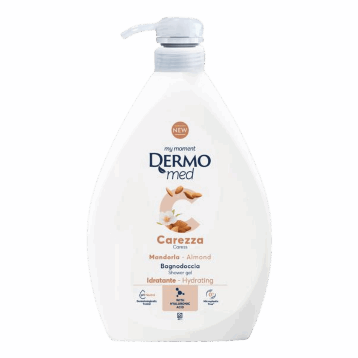 DERMOMED-BODY WASH-1l-IT-W-CAREZZA MANDORLA (PUMP) - Image 1