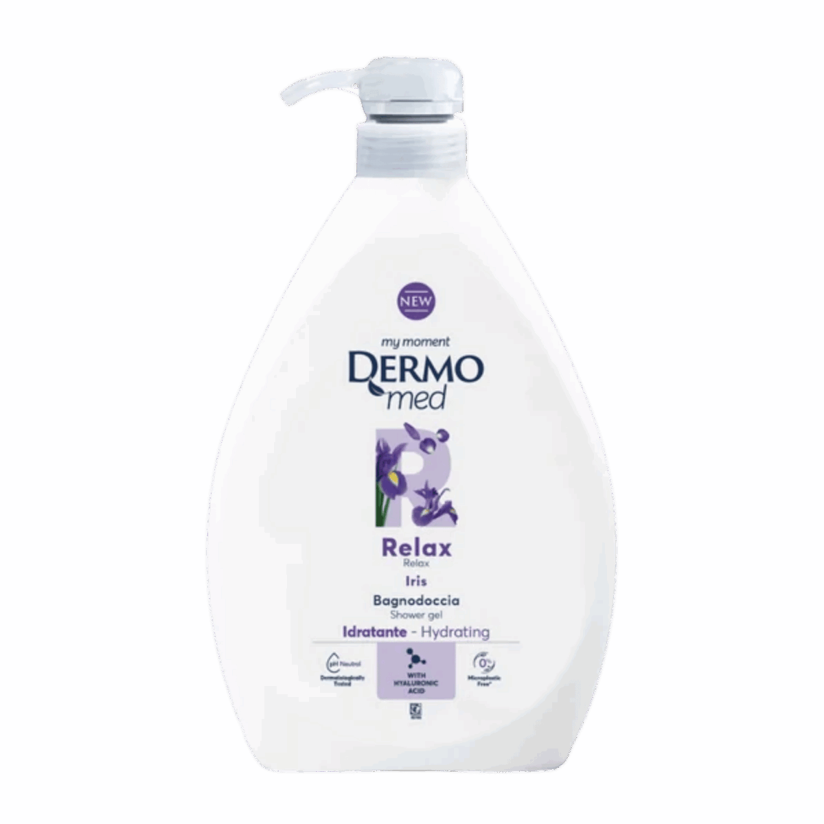 DERMOMED-BODY WASH-1l-IT-W-RELAX IRIS (PUMP) - Image 1