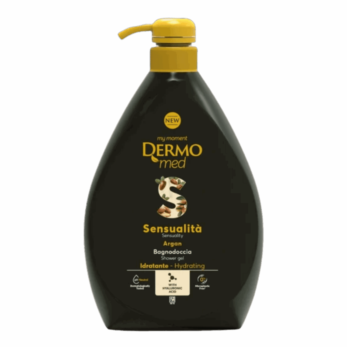 DERMOMED-BODY WASH-1l-IT-W-SENSUALITA ARGAN (PUMP) - Image 1