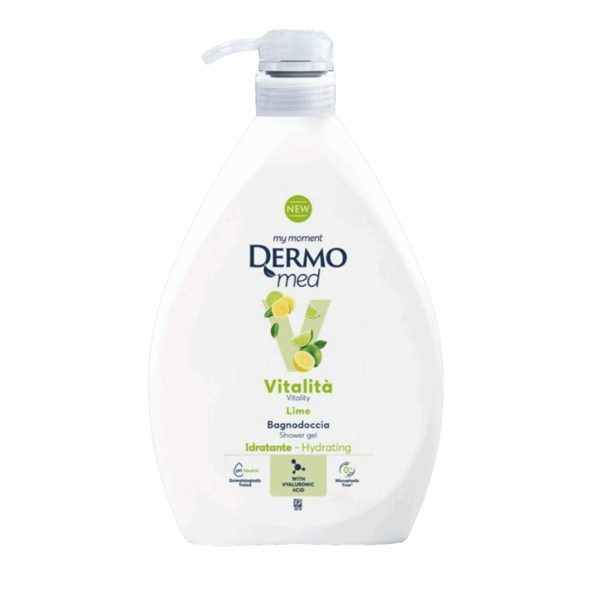 DERMOMED-BODY WASH-1l-IT-W-VITALITA LIME (PUMP) - Image 1