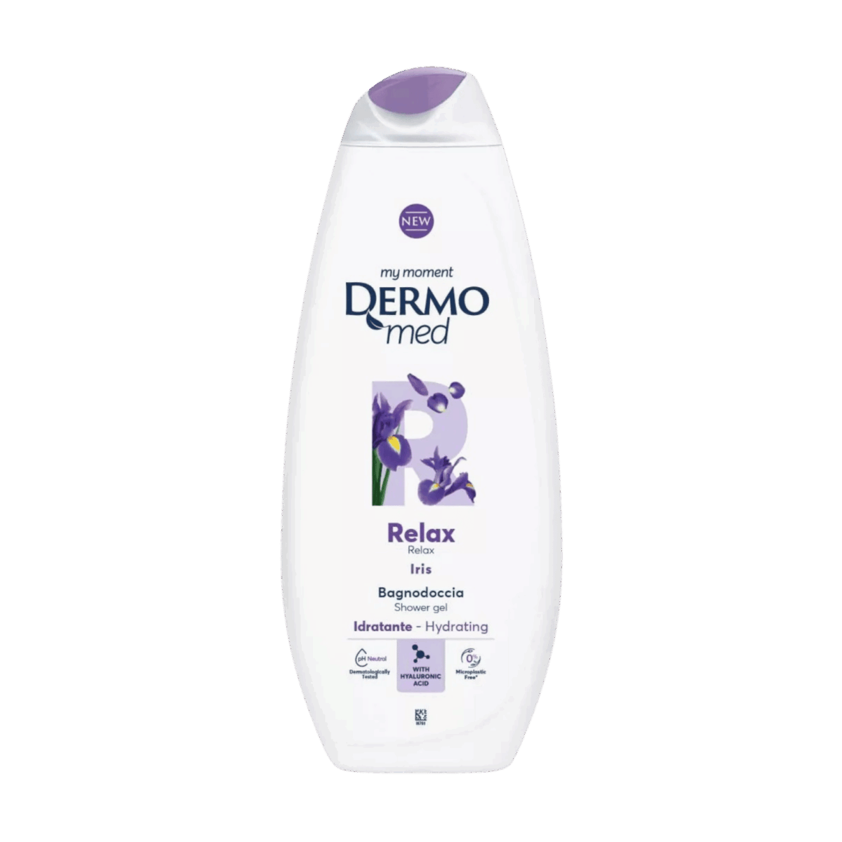 DERMOMED-BODY WASH-750ml-IT-W-RELAX IRIS - Image 1