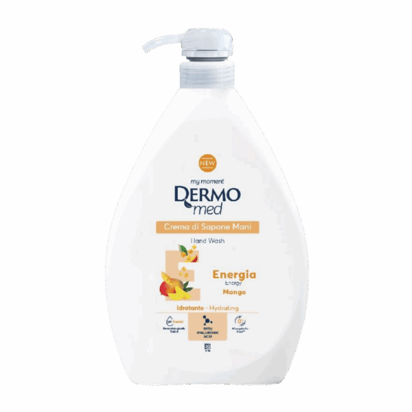 DERMOMED-HAND WASH-1l-IT-M/W-ENERGIA MANGO (PUMP)