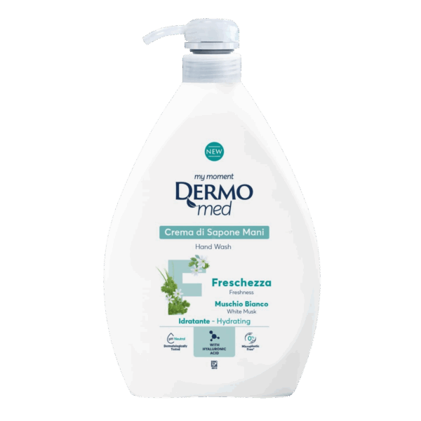 DERMOMED-HAND WASH-1l-IT-M/W-FRESCHEZZA MUSCHIO BIANCO (PUMP)