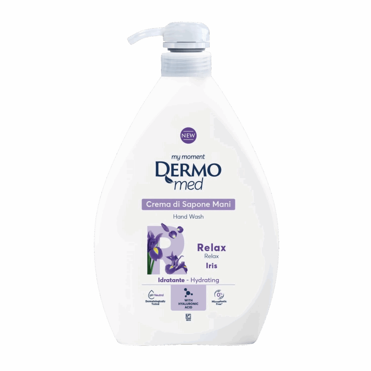 DERMOMED-HAND WASH-1l-IT-M/W-RELAX IRIS (PUMP) - Image 1