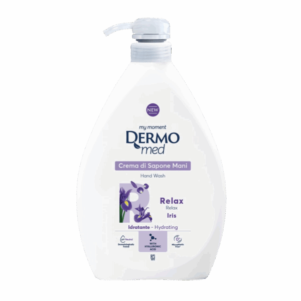 DERMOMED-HAND WASH-1l-IT-M/W-RELAX IRIS (PUMP)