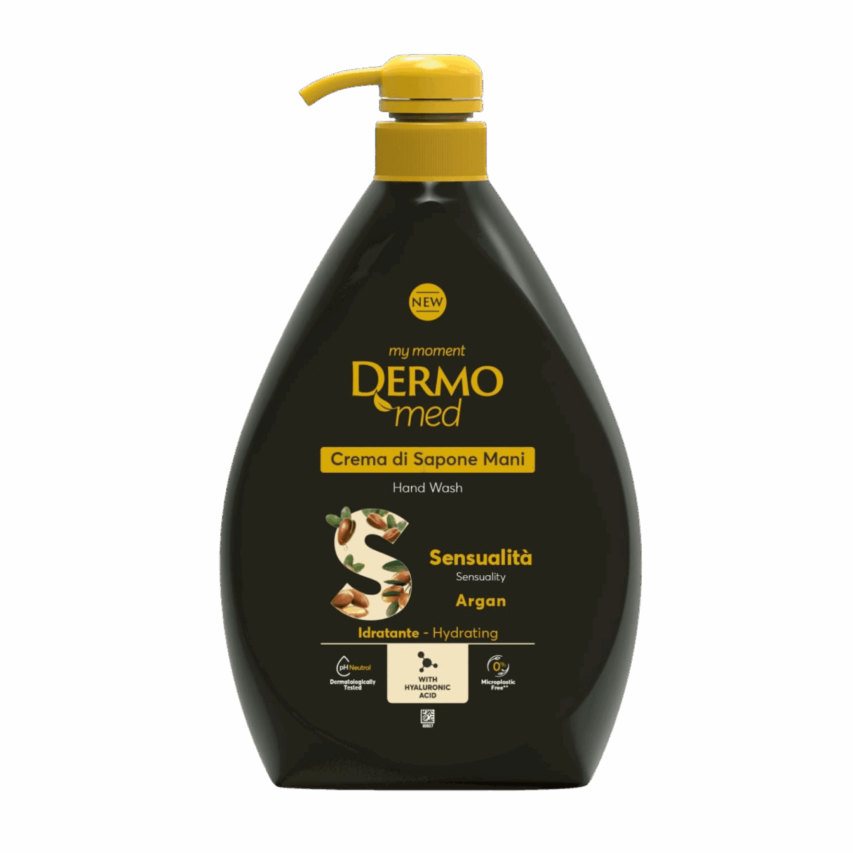 DERMOMED-HAND WASH-1l-IT-M/W-SENSUALITA ARGAN (PUMP) - Image 1