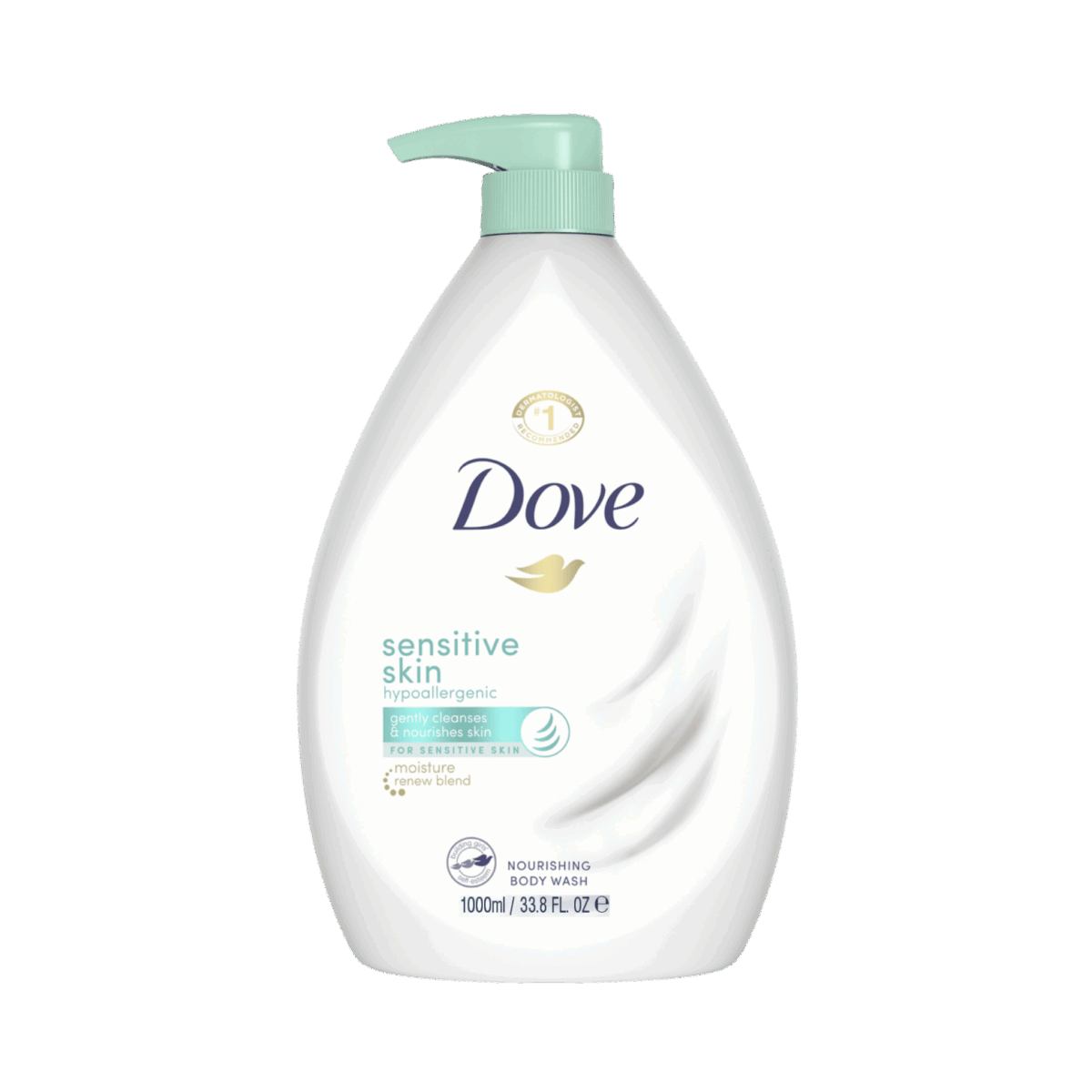 DOVE-BODY WASH-1l-IN-M/W-SENSITIVE SKIN (PUMP) - Image 1
