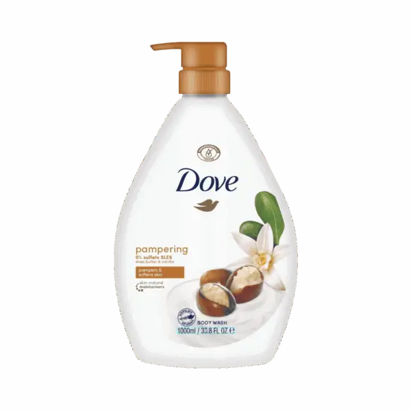 DOVE-BODY WASH-1l-IN-W-PAMPERING (PUMP)