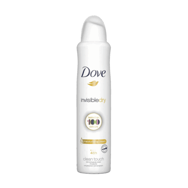 DOVE-DEO SPRAY-250ml-GB-W-INVISIBLE DRY CLEAN TOUCH