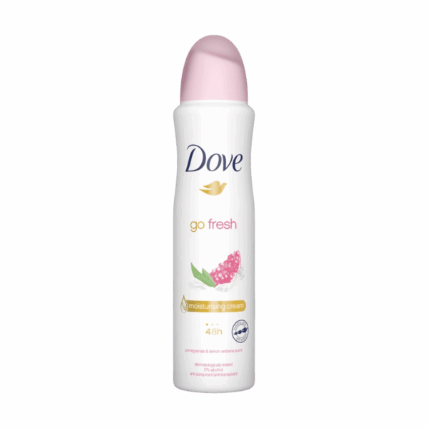 DOVE-DEO SPRAY-250ml-GB-W-POMEGRANATE & LEMON VERBENA SCENT