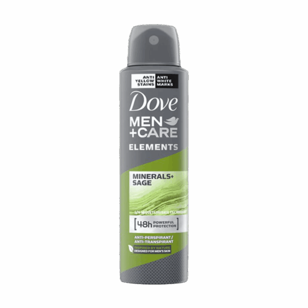 DOVE-DEO SPRAY-250ml-IN-M-MEN+CARE MINERALS + SAGE (1X24PCS)
