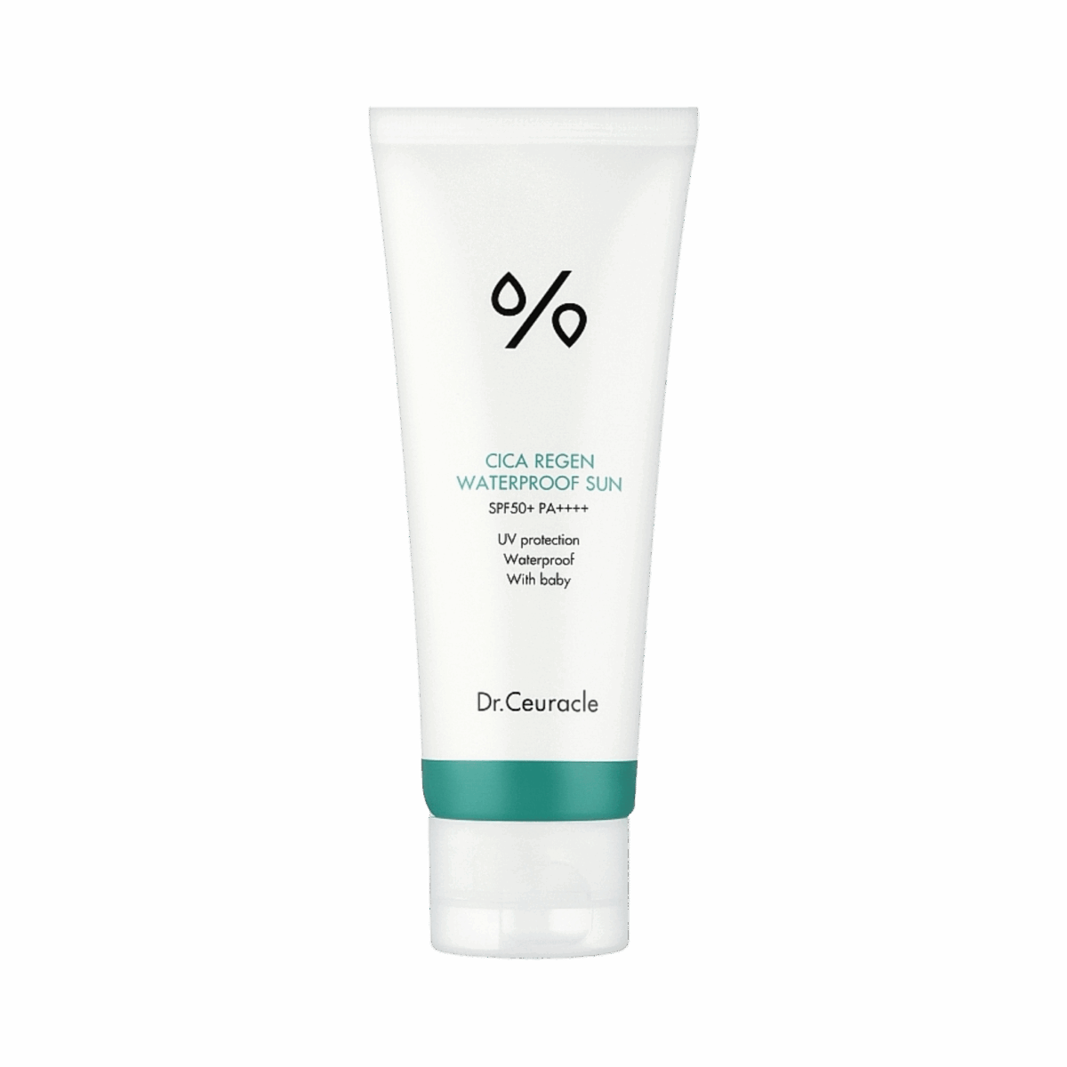 DR. CEURACLE -CREAM-100ml-KR-W-CICA REGEN WATERPROOF SUN SPF50+ - Image 1