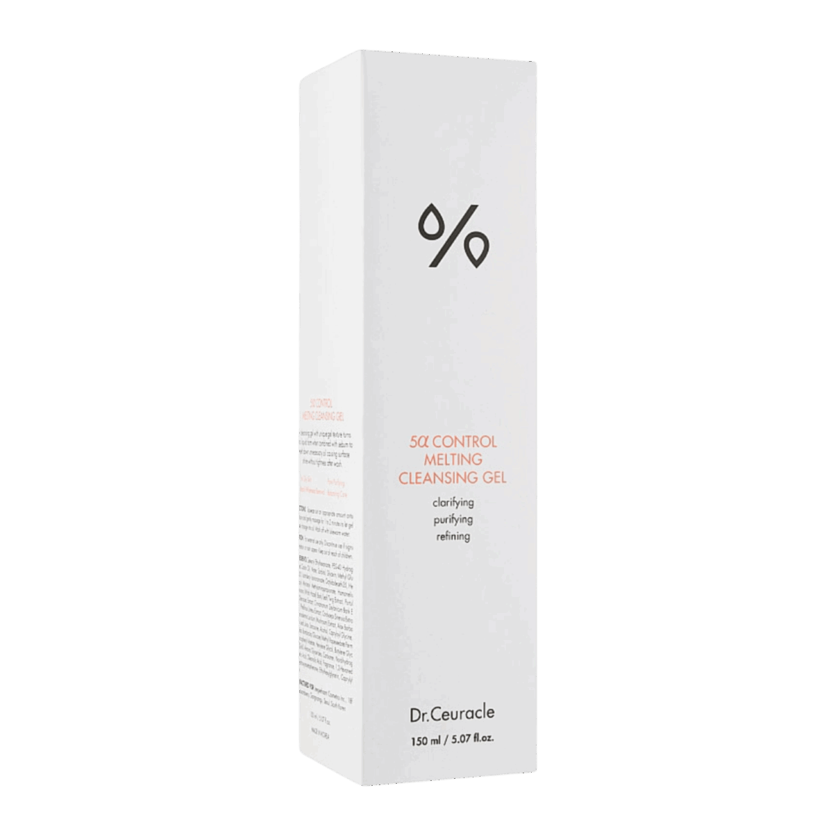 DR. CEURACLE -FACE WASH-150ml-KR-W-5A CONTROL MELTING CLEANSING GEL - Image 2