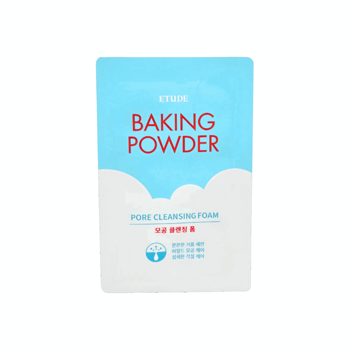 ETUDE-FACE WASH-4g-KR-W-BAKING POWDER PORE CLEANSING FOAM (SACHET) - Image 1