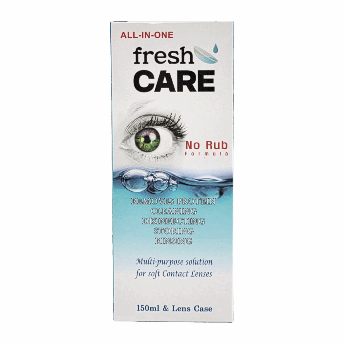 FRESH CARE-LENS KIT-150ml-KR-M/W-CONTACT LENS SOLUTION - Image 1