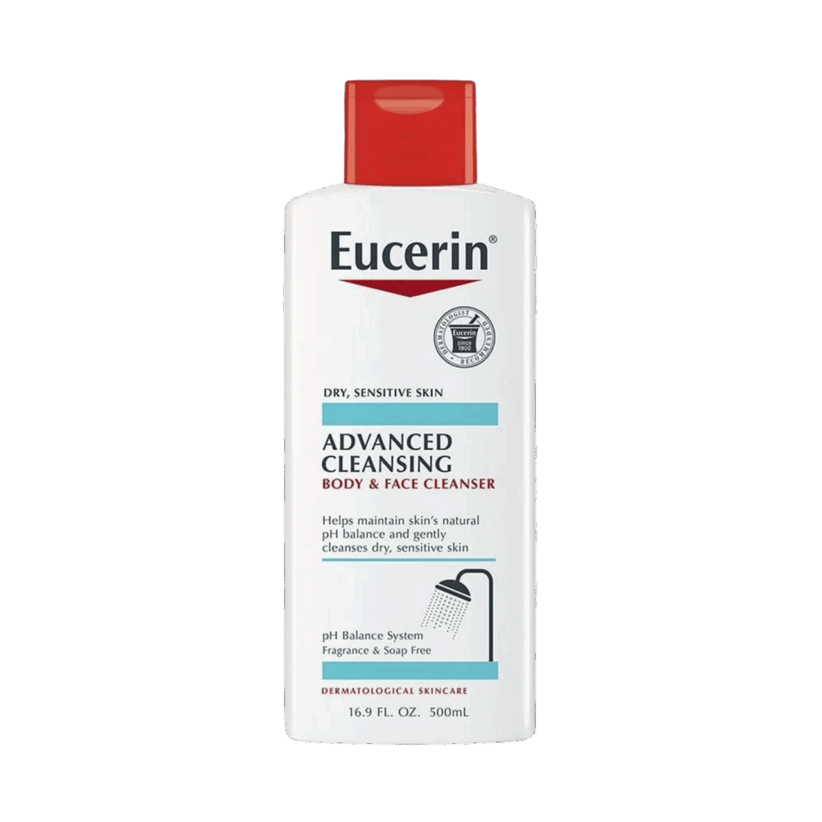 EUCERIN-FACE WASH-500ml-MX-W-ADVANCED CLEANSING BODY & FACE - Image 1