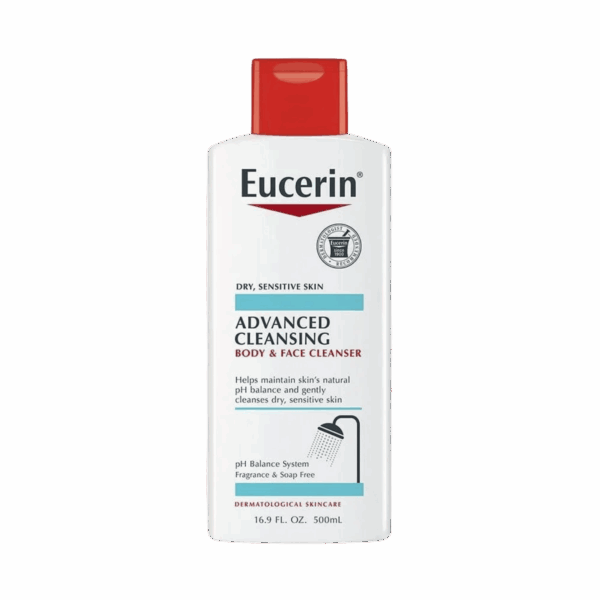 EUCERIN-FACE WASH-500ml-MX-W-ADVANCED CLEANSING BODY & FACE