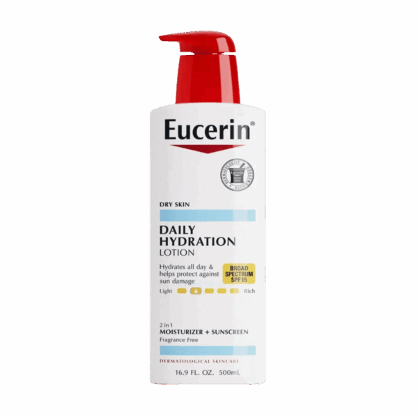 EUCERIN-LOTION-500ml-MX-W-DAILY HYDRATION SPF15 (PUMP)