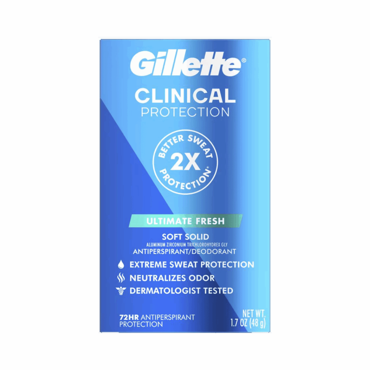 GILLETTE-DEO STICK-48g-US-M-CLINICAL PROTECTION ULTIMATE FRESH - Image 2