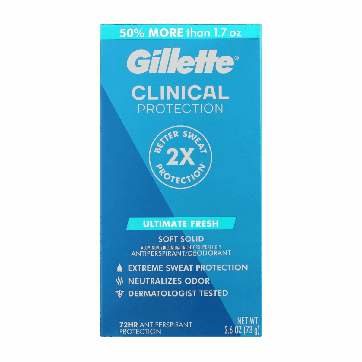 GILLETTE-DEO STICK-73g-US-M-CLINICAL PROTECTION ULTIMATE FRESH - Image 2