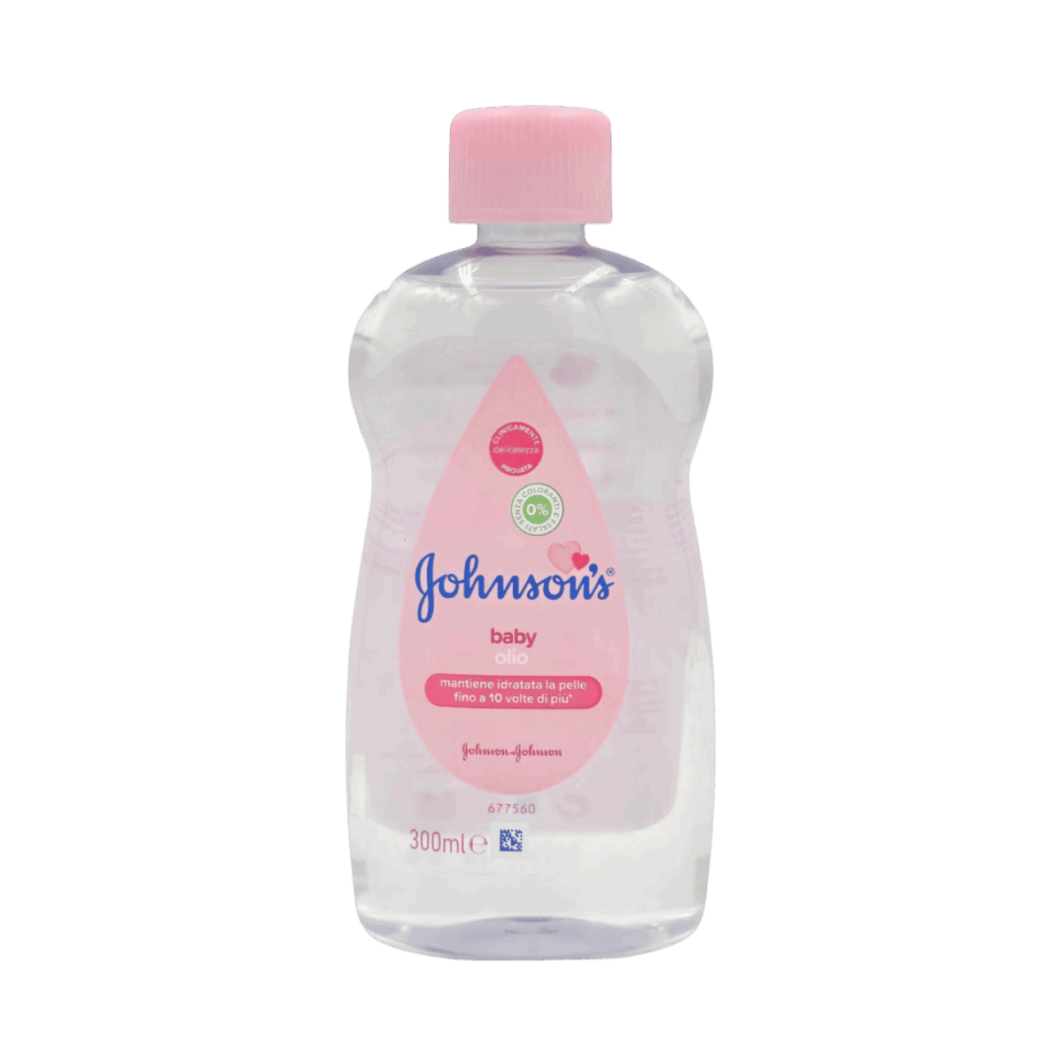 JOHNSONS-BABY OIL-300ml-IT-BABY-BABY OLIO (PINK) - Image 1