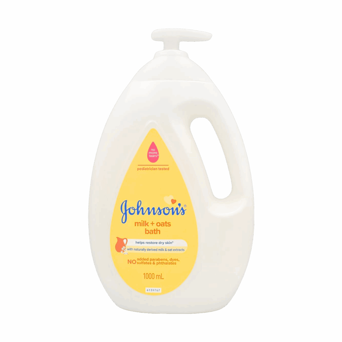 JOHNSONS-BODY WASH-1l-MY-BABY-MILK + OATS BATH (PUMP) - Image 1