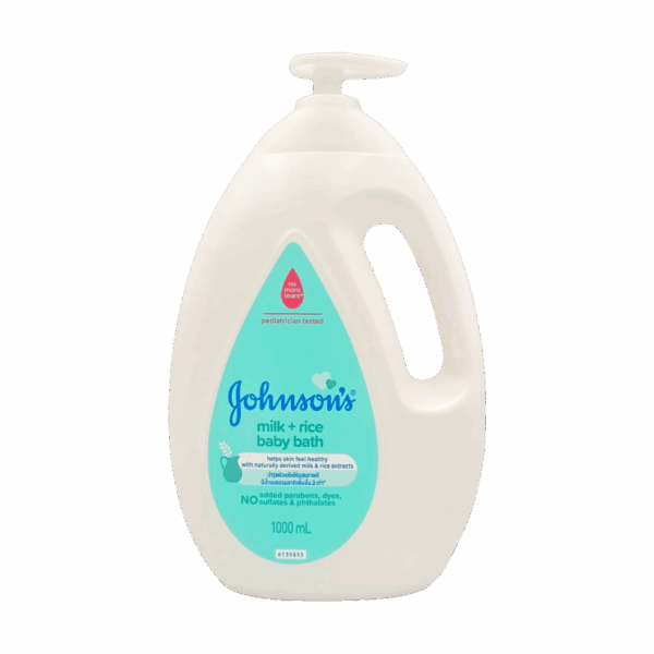 JOHNSONS-BODY WASH-1l-MY-BABY-MILK + RICE BABY BATH (PUMP)
