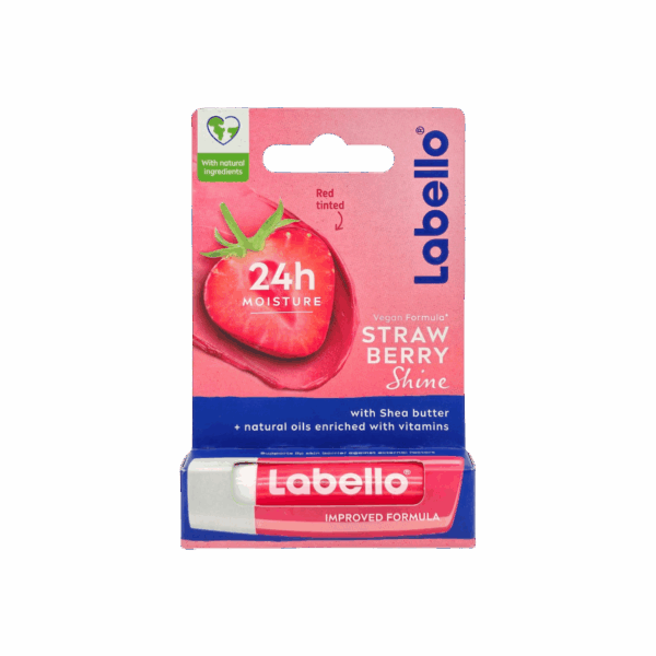 LABELLO-LIP BALM-4.8g-DE-W-STRAWBERRY SHINE