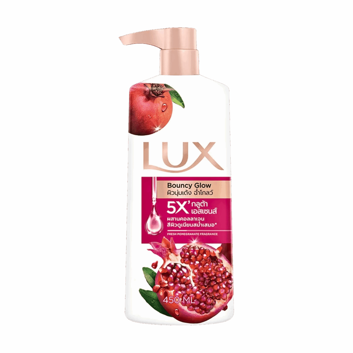 LUX-BODY WASH-450ml-TH-W-BOUNCY GLOW  (PUMP) - Image 1