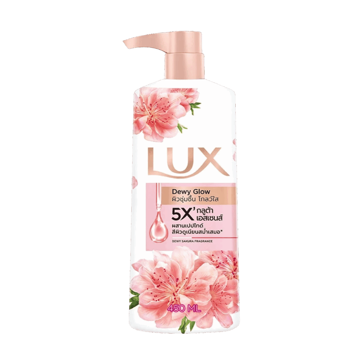 LUX-BODY WASH-450ml-TH-W-DEWY GLOW (PUMP) - Image 1