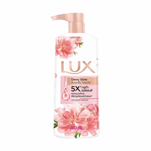 LUX-BODY WASH-450ml-TH-W-DEWY GLOW (PUMP)