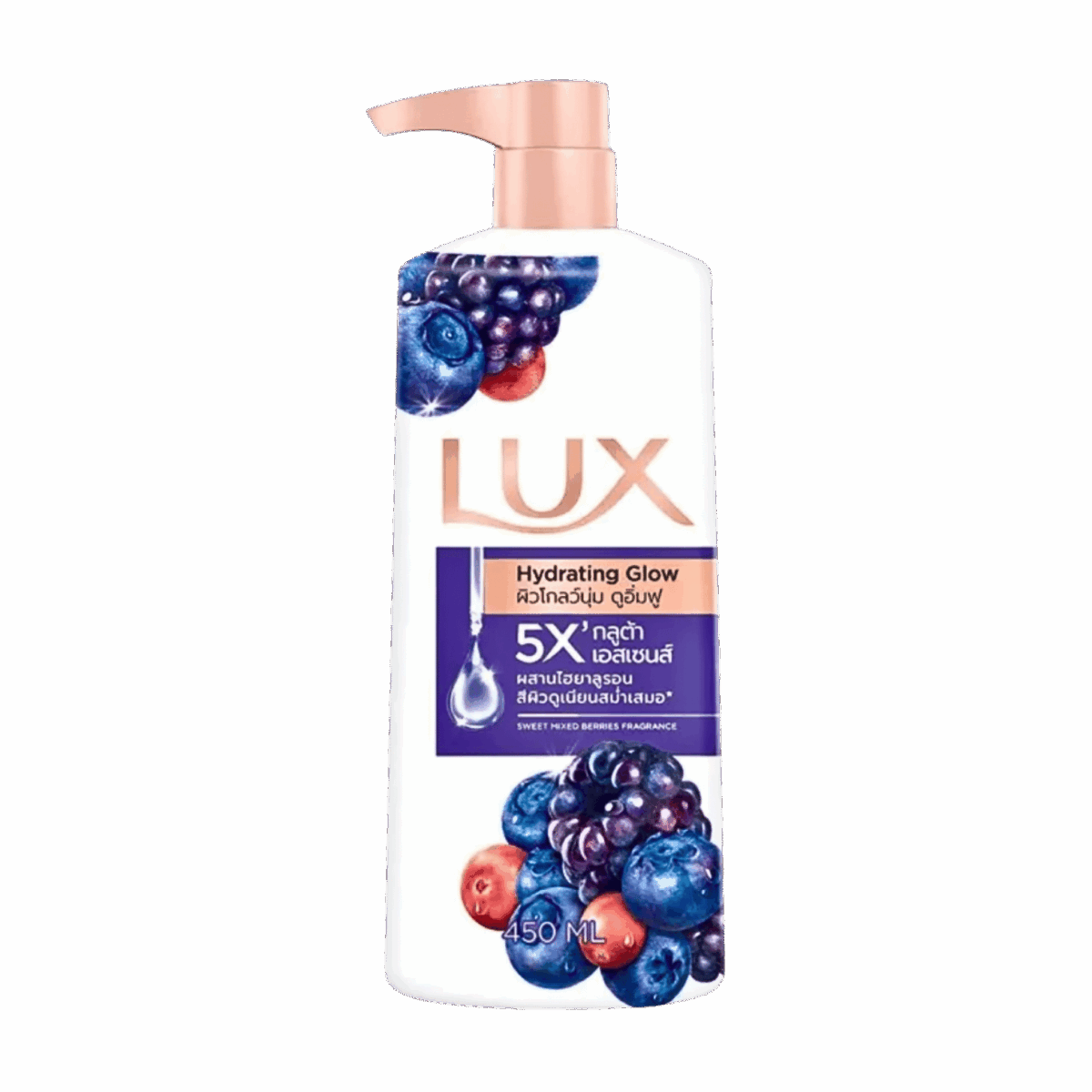 LUX-BODY WASH-450ml-TH-W-HYDRATING GLOW (PUMP) - Image 1