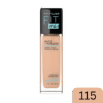 MAYBELLINE-FOUNDATION-30ml-US-W-MATTE+PORELESS 115 IVORY
