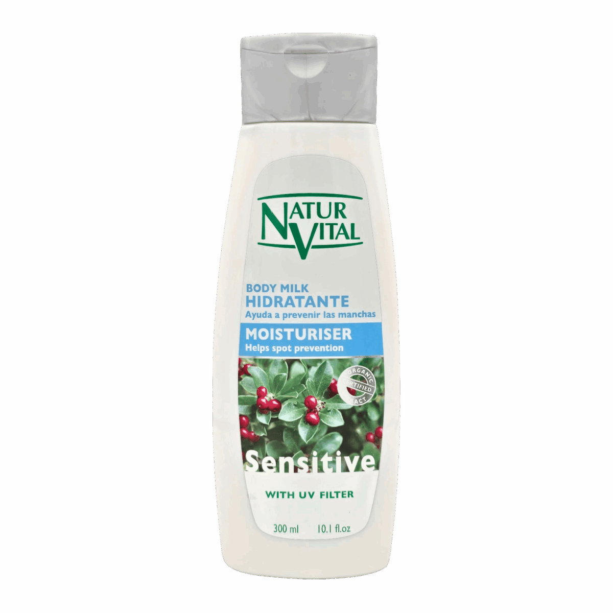 NATUR VITAL-BODY WASH-300ml-ES-M/W-MOISTURISER SENSITIVE (7831S) - Image 1