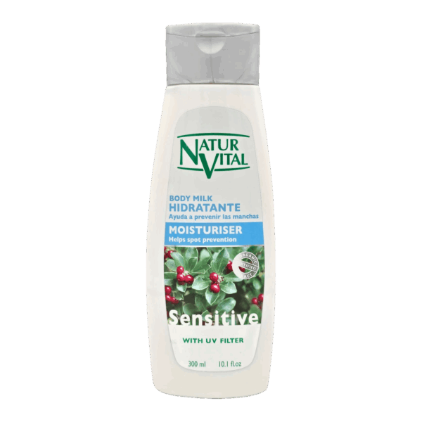 NATUR VITAL-BODY WASH-300ml-ES-M/W-MOISTURISER SENSITIVE (7831S)